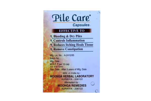 Pile Care Capsules – Ayurvedic Treatment for Dry & Bleeding Piles - Image 4