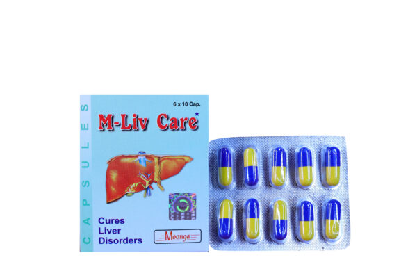 M-Liv Care Capsules – Ayurvedic Liver Support & Detox (6 x 10 Capsules) - Image 2