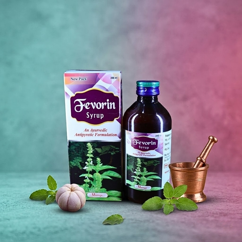 FEVORIN Syrup – Ayurvedic Fever & Immunity Booster (100ml)