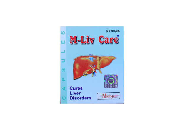 M-Liv Care Capsules – Ayurvedic Liver Support & Detox (6 x 10 Capsules)