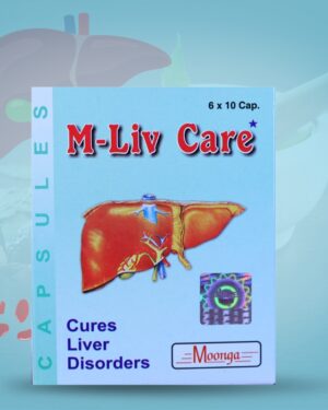 M-Liv Care Capsules – Ayurvedic Liver Support & Detox (6 x 10 Capsules)