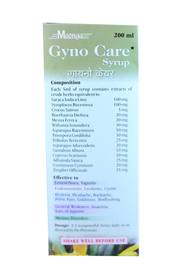 Gyno Care Syrup - Ayurvedic Herbal Tonic for Female Gynecological Health - Image 3