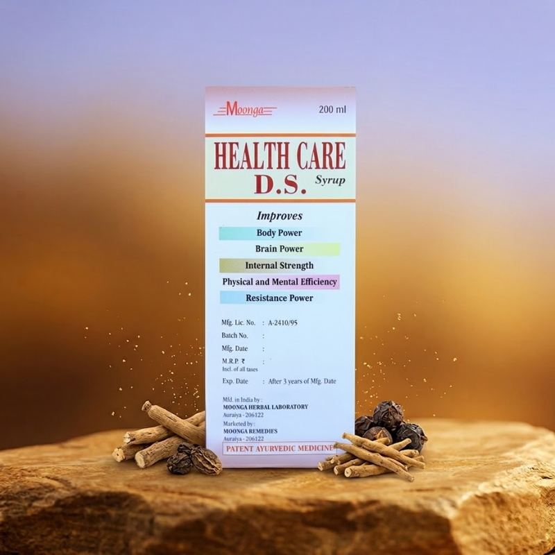 HEALTH CARE D.S. Syrup – Ayurvedic Energy & Stamina Booster (200ml) - Image 3
