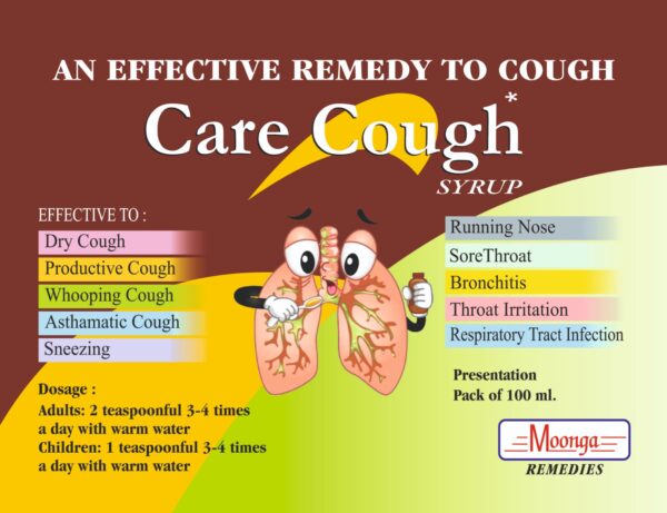 CARE COUGH Syrup – Ayurvedic Cough & Cold Relief (100ml) - Image 5
