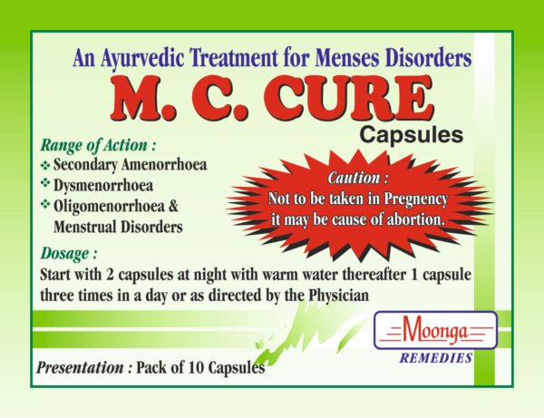 M.C. CURE Capsules – Ayurvedic Medicine for Menses Disorders - Image 5